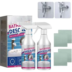 Descaler Spray, 2 PCS Stubborn Stains Cleaner, Foam Cleaner Spray, Bubble Cleaner Foam Spray, All Purpose Rinse