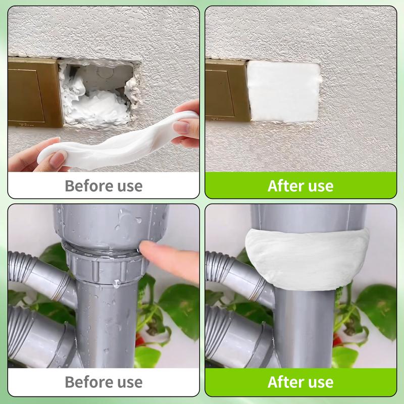 5PCS Wall Hole Repair Kit – Waterproof Sealant Mastic Putty for Quick Fix, Air Conditioning & Drain Holes, Durable, Easy-to-Apply Mending Mud for Home Repair, Wall Crack Filling & Leak Sealing