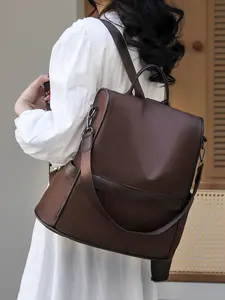 Women's Anti-Theft Oxford Multifunction Convertible Backpack Purse, Large Capacity Travel Bag, Fashion Bookbag, Trendy Crossbody Shoulder Bag, Versatile Retro Style