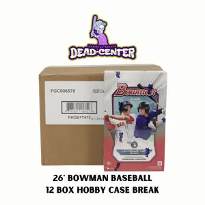 5/19 Break 1 Pick Your Team (Case Break (12 Boxes) 26' Bowman Hobby) 12 Autos, Paper spot, Oh community card