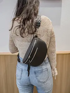 Boho Style Bohemian Crossbody Bag, Wide Strap Shoulder Bag, Chest Pack Waist Bag, Single Shoulder Bag for Women, Fashionable and Versatile Accessory, Fashionable Unique Bags
