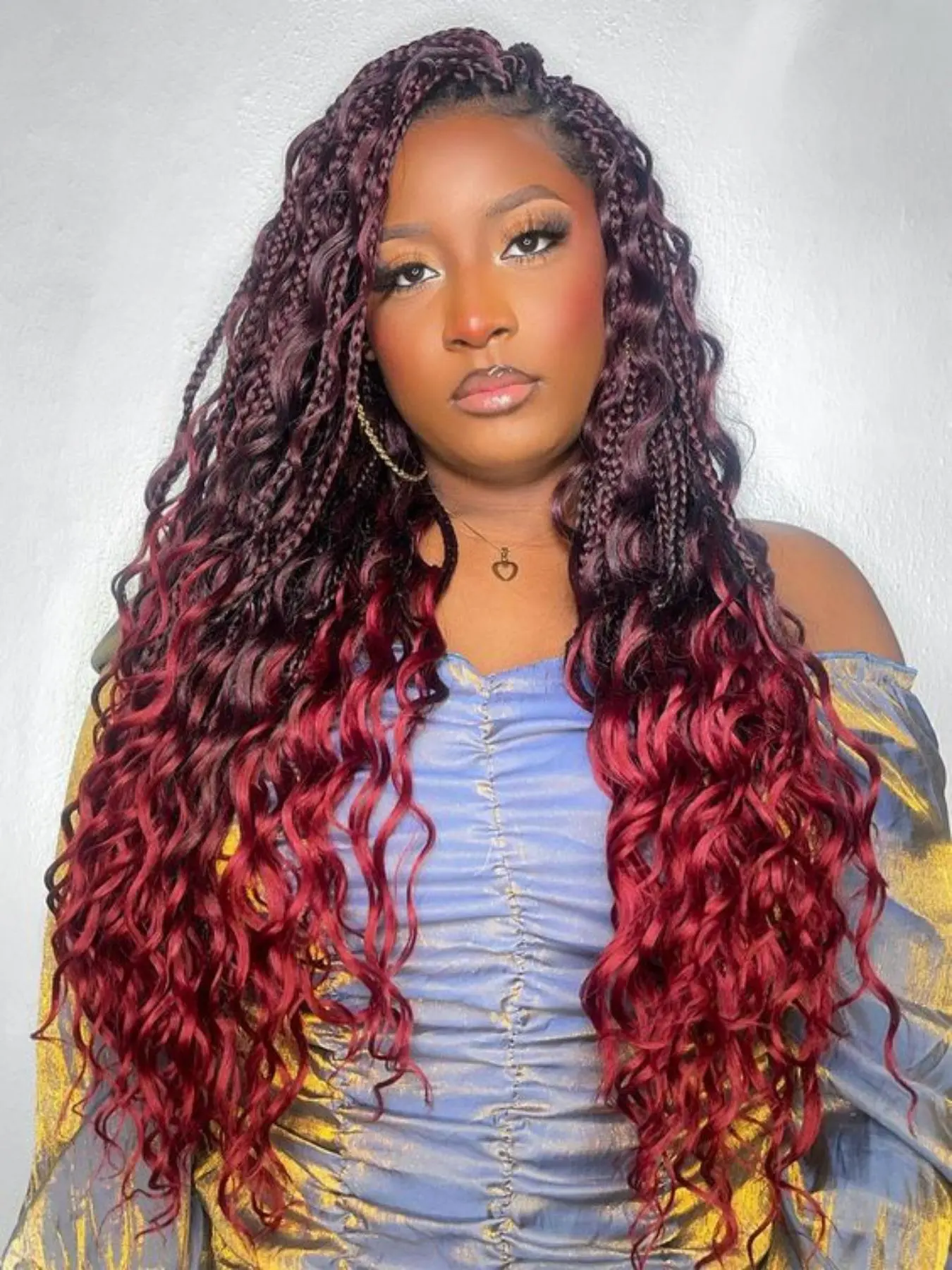 Lehanhair Long Braid Wigs for Women, Gorgeous Fluffy Wigs with Baby Hair, Synthetic Lace Front Braid Wigs for Party, Daily Use, Glueless Curly Wig