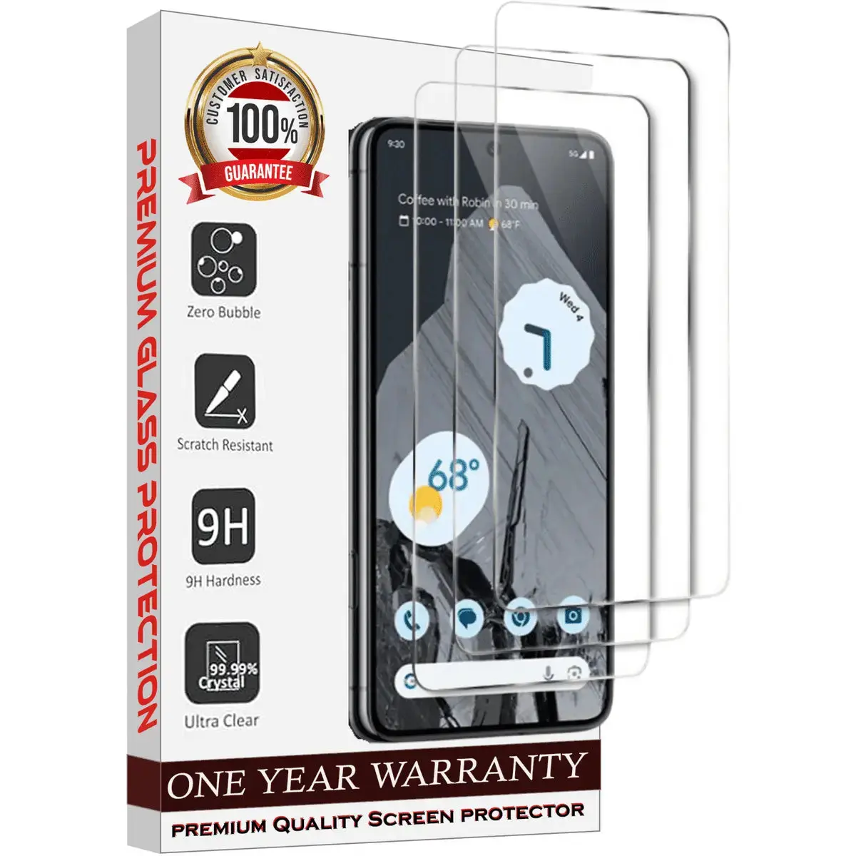 Entronix Clear Screen Protector Compatible with Moto Edge 2022 - 3-Piece Combo Protection Tempered Installation Resistance