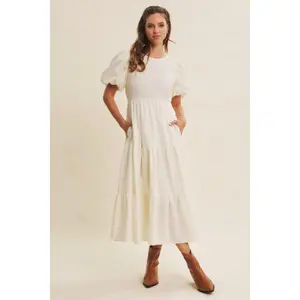 The Everly Embroidered Midi Dress