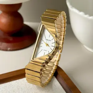 Women's Vintage Half-Moon Dial Watch, Fashionable Quartz Wristwatch, Perfect Gift for Women, Ideal for Daily Wear [332]