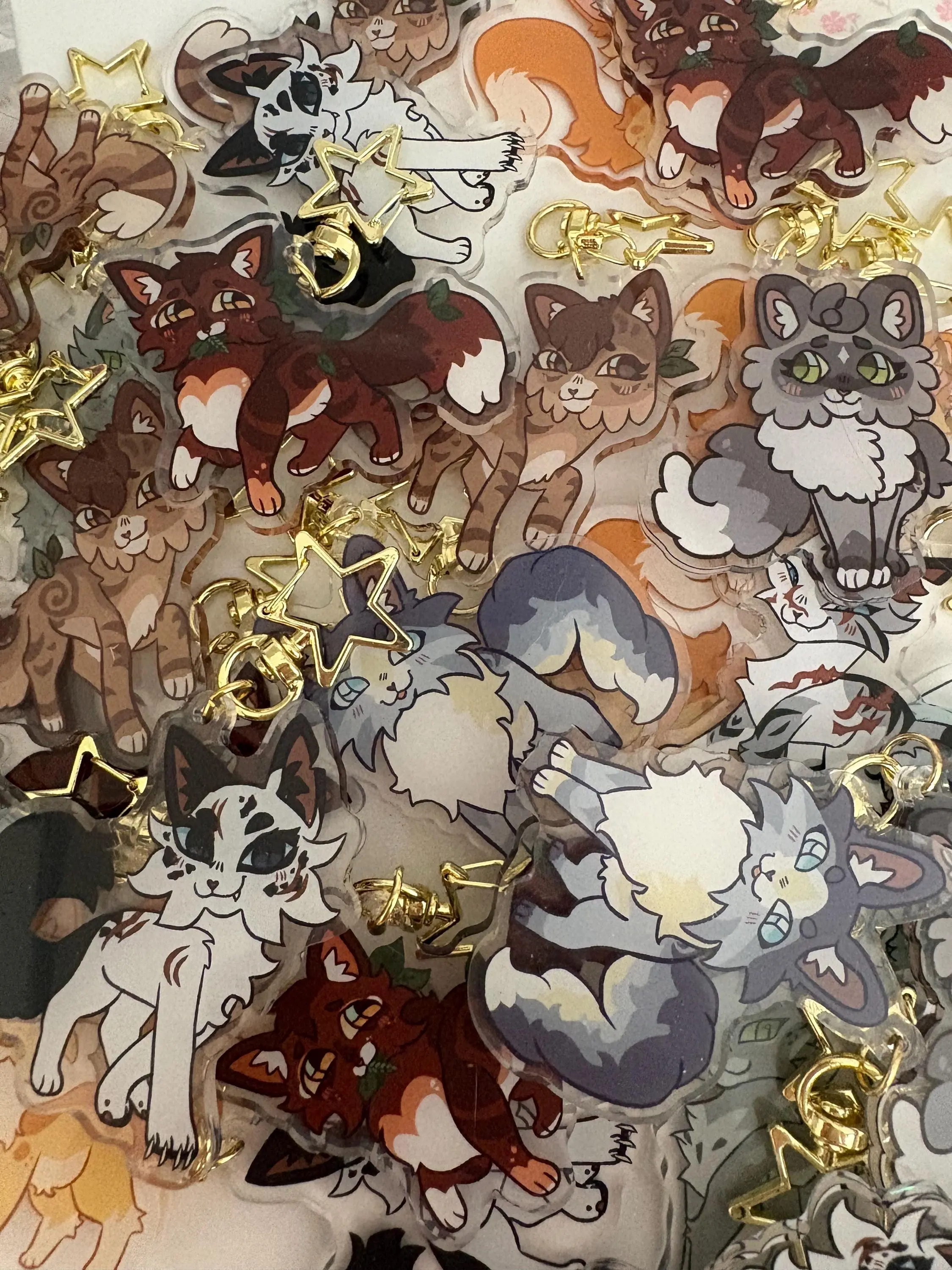 Warrior Cat Keychain Acrylic Charm