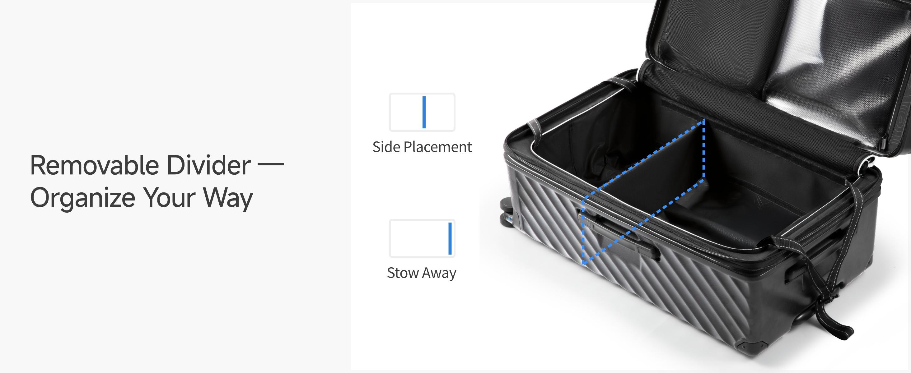 LUGGEX 24 Inch Trunk Luggage, Expandable PC Hard Shell Medium Checked Suitcase with Shock - Absorbing Wheels & TSA Lock