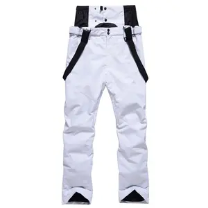 Ski Pants Men Women Warm Veneer Double Board Waterproof Windproof High Waist Cotton Tie Dye Yoga Shorts Breathable Tummy Control