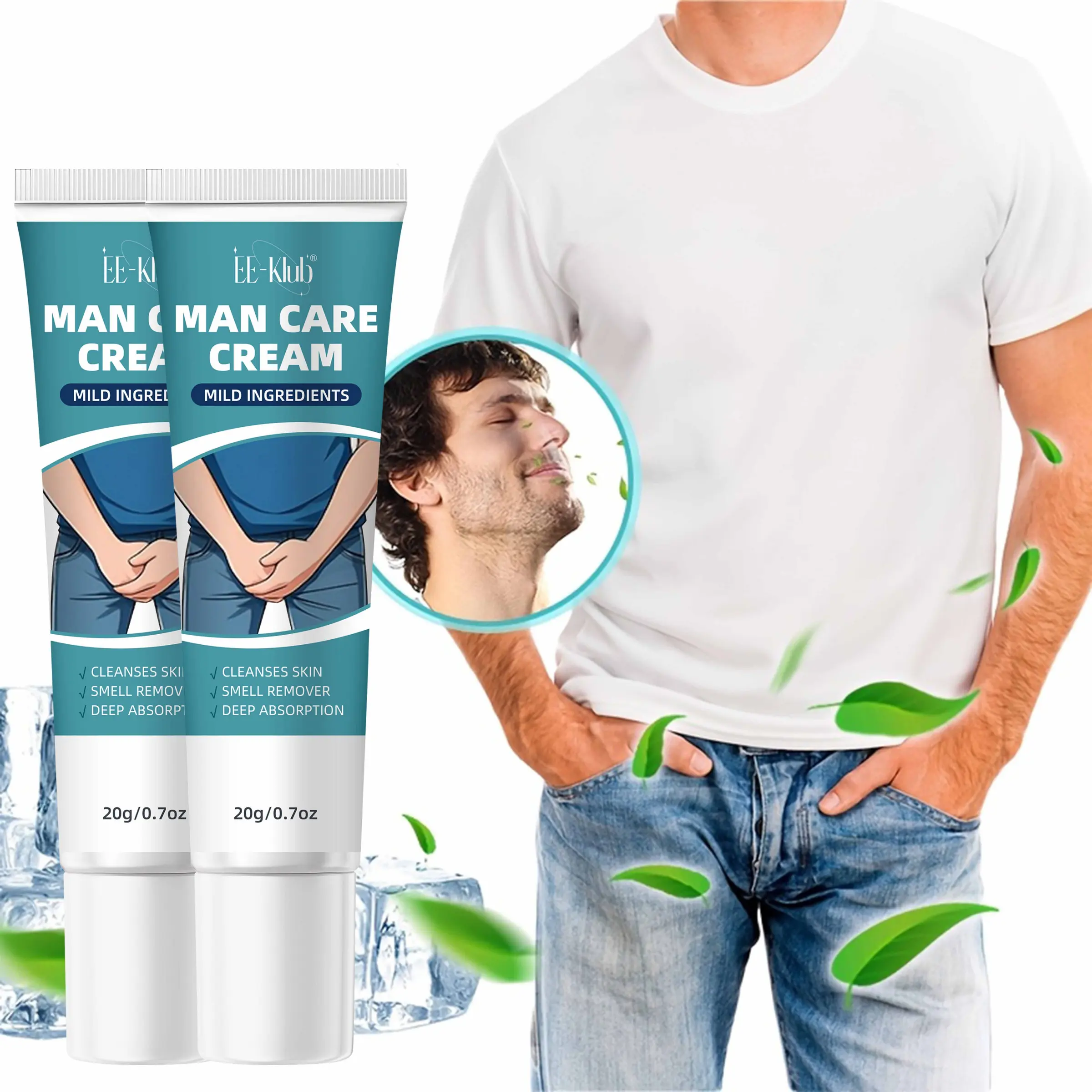 Men's Deodorant Balm, Underarm Antiperspirant, No Rinse Needed, Keeps Body Fresh and Comfortable, Large Capacity, Ideal for Daily Use, Long-Lasting Protection, Body Care