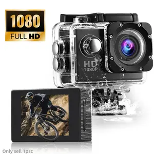 1080P Action Camera,98FT Waterproof Underwater Camera,USB Charing,140° Wide Angle,POV Camera,,Sports Camera with Accessories Kit,Suitable for Travel,Hiking & Surfing