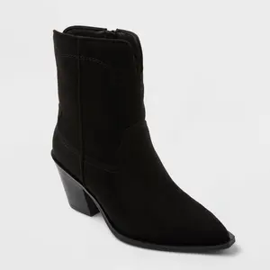 Women’s Dallas Ankle Western Bootie with Memory Foam Insole – Universal Thread Women’s Dallas Ankle Western Bootie with Memory Foam Insole – Universal Thread