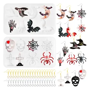 Resiners Halloween Resin Earring Molds with Holes