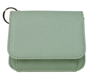 Julia Buxton Vegan Leather Mini Flap RFID CardCase