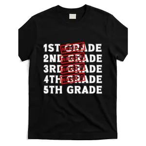 [100% Cotton] 100% Cotton Men'S & Women'S 4th to 5th Grade Graduation T-Shirt - Soft Breathable Lightweight School Shirt with Numbered 4 & 5 Design, Last Day of School Celebration, Comfortable Crew Neck Short Sleeve for 9/10 Year Olds, Unisex Fit for &
