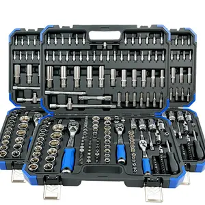 Ratchet kit 172Pcs/Ser Heavy Mechanical Repair Sockets Wrench Set Combination Toolbox Manual Tools Mechanics Tool Set for Automotive Repair And Home Use
