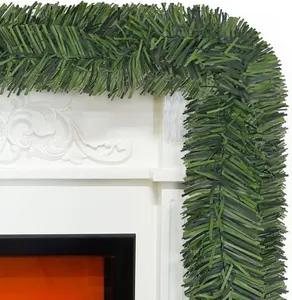 Christmas Garland Greenery Holiday Decoration: Non-Lit Soft Artificial Garland - Outdoor or Indoor Use Christmas Decor Wedding Party Decoration (54 Feet)