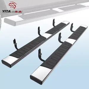YITAMOTOR 6.5 inches Running Boards Compatible with 2004-2024 Nissan Titan Crew Cab & 2016-2024 Titan XD Crew Cab Side Step Nerf Bar
