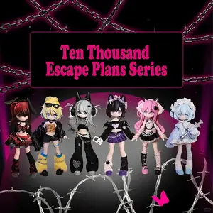 Exquisite and adorable "Diverse Escape Plan" series doll sets. This delightful toy collector's edition comes with movable poses, making it easy to dress up. Absolutely exquisite. The best gift choice.