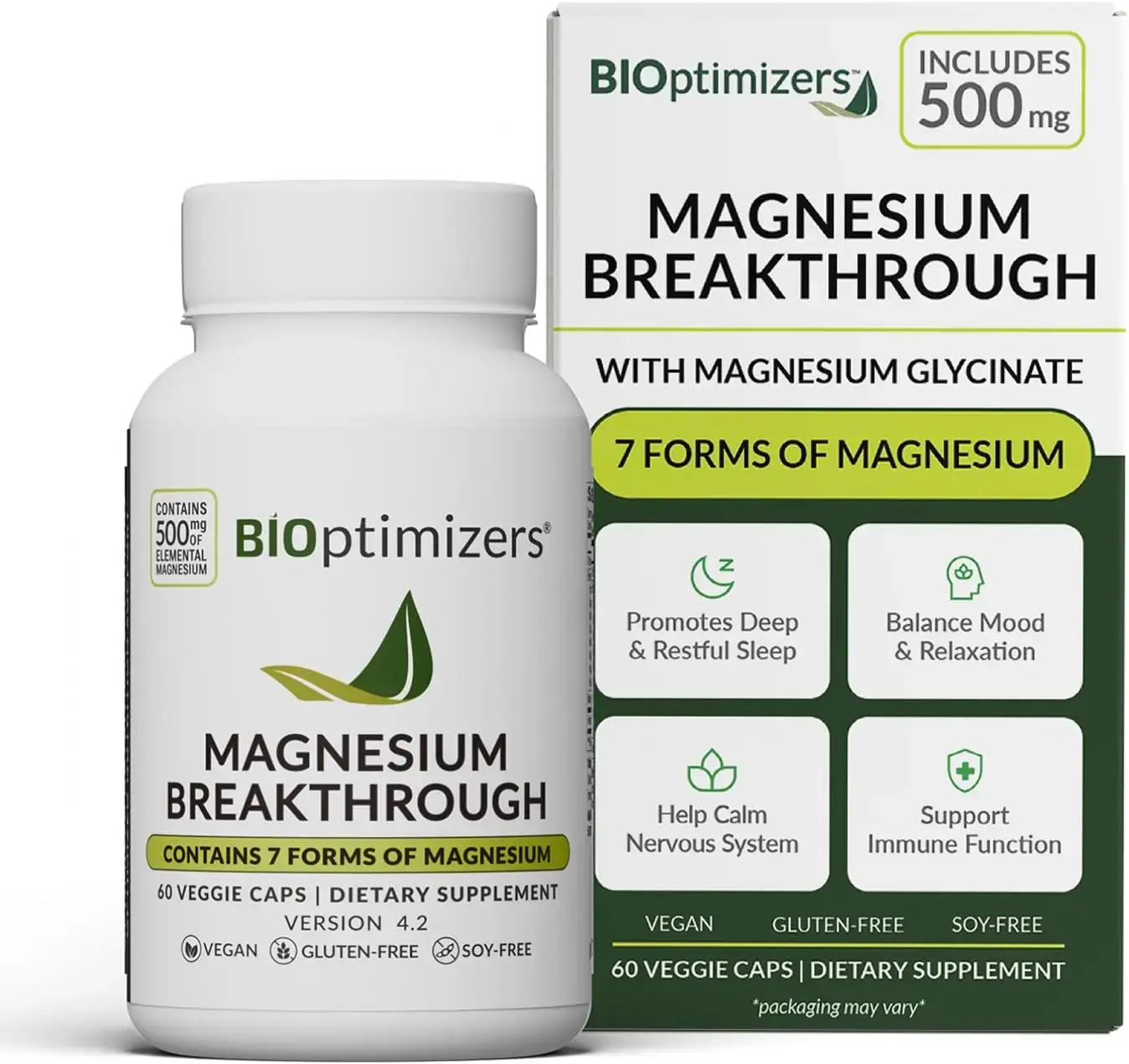 BIOptimizers Suplemento Magnesium Breakthrough con 500mg