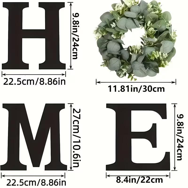 Retro Wooden Wall Sign for Home - Rustic Decor for Living Room, Kitchen, And Dining Area with Garland, No Power Needed, No Feathers Necessary, Perfect Gift for Home Decoration