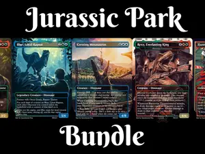 Jurassic Park Bundle - MTG Proxy - 5 Card Pack