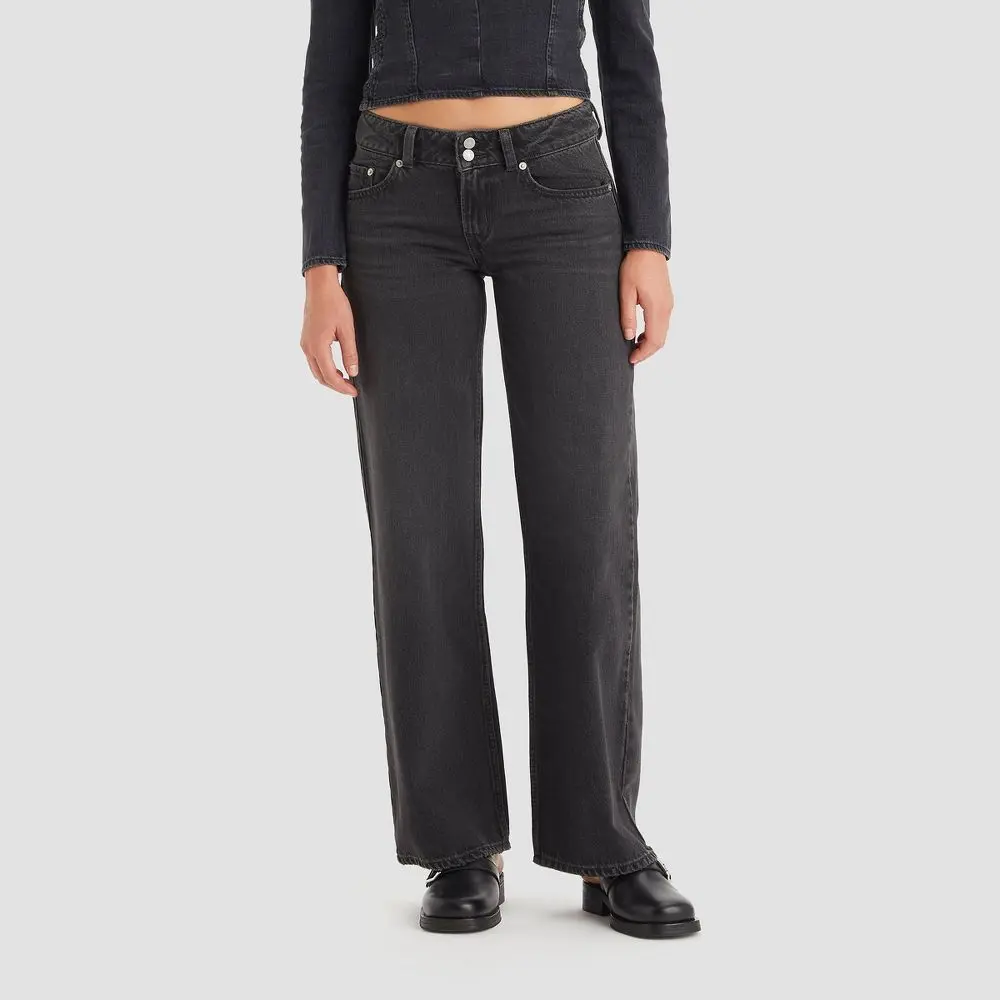 Levi's Women's Superlow Loose Straight Leg Jeans - Blue Mic Dropped