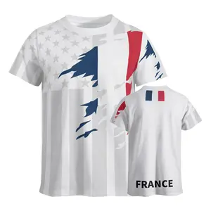 France Spain Portugal Germany and USA Flag Mixed Soccer Jersey Men's Women's Unisex European England Netherlands Slim Fit Jersey, world shirts
