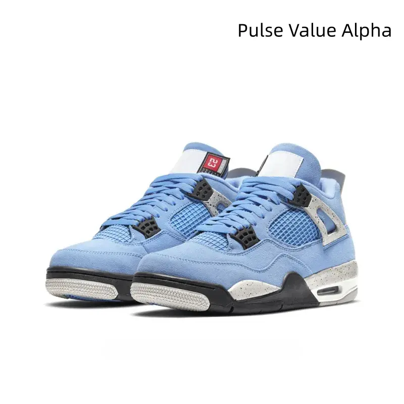 University Blue Mid-Top Sneakers | Suede + Mesh Breathable Material | Classic Retro Basketball Shoe Design for Streetwear & Casual Outfits