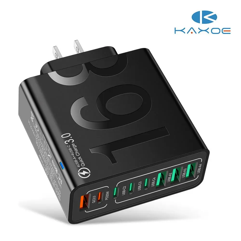 8-Port Fast Charging USB Hub 4 USB-CFallFreshness& 4 USB-A Portable Smart Charger for MultipleDevices Smart Charger for Phones, Tablets & More,back to school,back to school haul