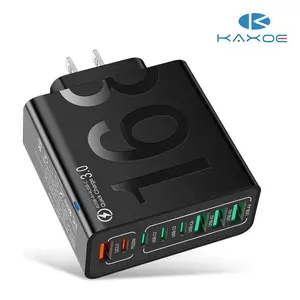 8-Port Fast Charging USB Hub 4 USB-CFallFreshness& 4 USB-A Portable Smart Charger for MultipleDevices Smart Charger for Phones, Tablets & More