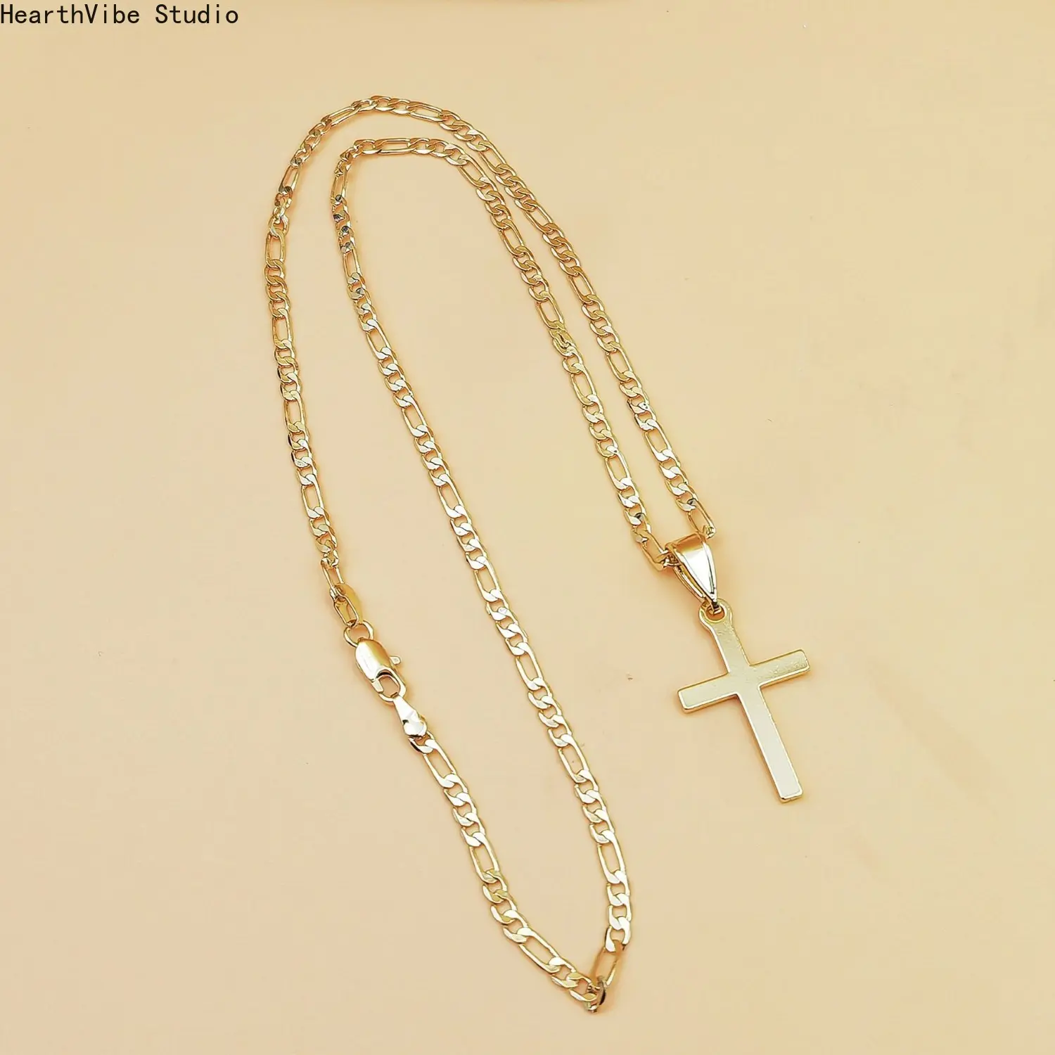 14K Gold Plated Chain Necklaces for Women - Dainty Gold Jewelry Chain Necklace - Lightweight 21.65" Adjustable Link Chain Necklaces