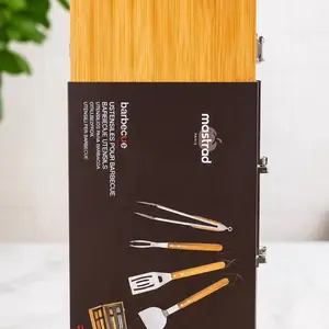 Mastrad BBQ Toolset Box 4 Piece - Essential Grilling Tools for Perfect BBQ Experiences