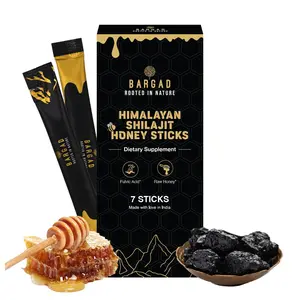 Bargad Pure Himalayan Shilajit Sticks with Honey & Saffron 7 Ct 75% Fulvic Acid 85+ Minerals Boosts Energy Immunity US Made