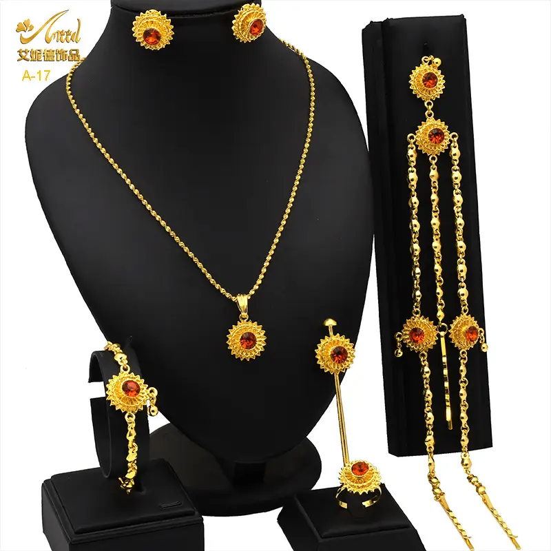 A 17 six piece jewelry set