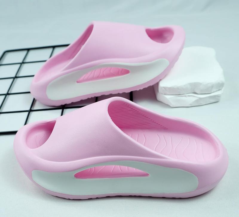 Fashionable Unisex Colour Block Slippers - Ventilated Open Toe with Soothing Massage Grains - Ultra-Comfortable, Non-Slip, Durable EVA Sole for Indoor Adventures - Perfect for Mens & Womens Home Use