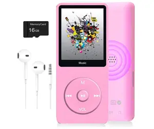 Pink Custom Pre-Loaded MP3 Player - Your Music, Your Player