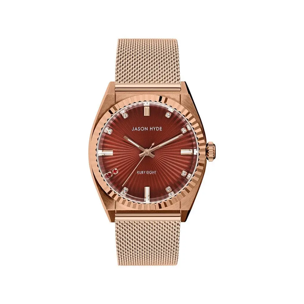 #RUBY-EIGHT | 36MM WATCH BROWN DIAL - MESH STRAP