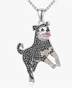 TANGPOET Dog Gifts for Women 925 Sterling Silver Puppy Necklace Dog Memorial Jewelry for Girls Mom Daughter 20" to 22" Box Chain…
