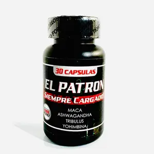 El Patron con 30 Capsules Multivitamin Supplement with Maca Ashwagandha Tribulus & Yohimbina for Testosterone Boost and Stress Relief