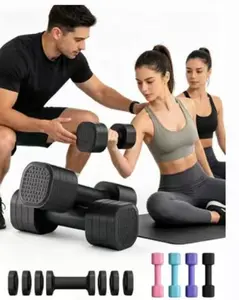 Barbell Rubber Coated Hex Dumbbell Hand Weight Set Avail 8lbs*1pc