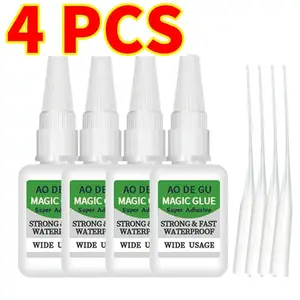 4PCS Heavy-Duty Super Welding-Strength Oily Glue, Universal Super Glue Gel, Instant Bonding, Strong Adhesion, Repairs Last Long Time for Metal, Wood, Ceramics,Leather, Glass Fast-Drying, Waterproof, and Versatile Repair Tool for Home & Professional Use