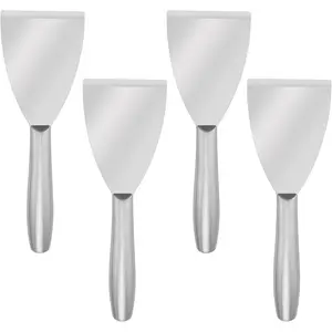 4 Pack 3 Inch Knife Scraper, Knife Set, Stainless Knife, Wallpaper Scraper Scraper Tool for Spreading Spackle, Plasterboard Mud, Scraping, by.