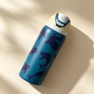 Owala FreeSip 32oz Shark Pattern, Kids Insulated Water Bottle, Non-Toxic Water Bottle, Leak-Proof Straw Lid, BPA Free, Ideal Choice For Sports Lovers, Student Giftsdaily use drinkware