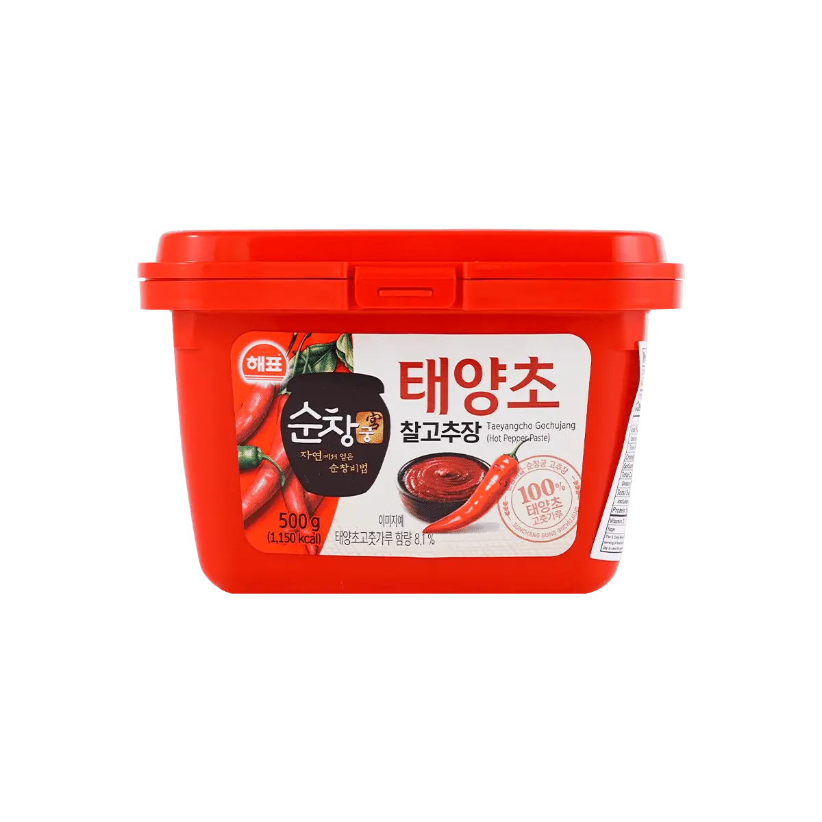 HAEPYO Korean Gochujang - Authentic Spicy Red Pepper Paste for Bibimbap, Stew, BBQ, Tteokbokki - 500g
