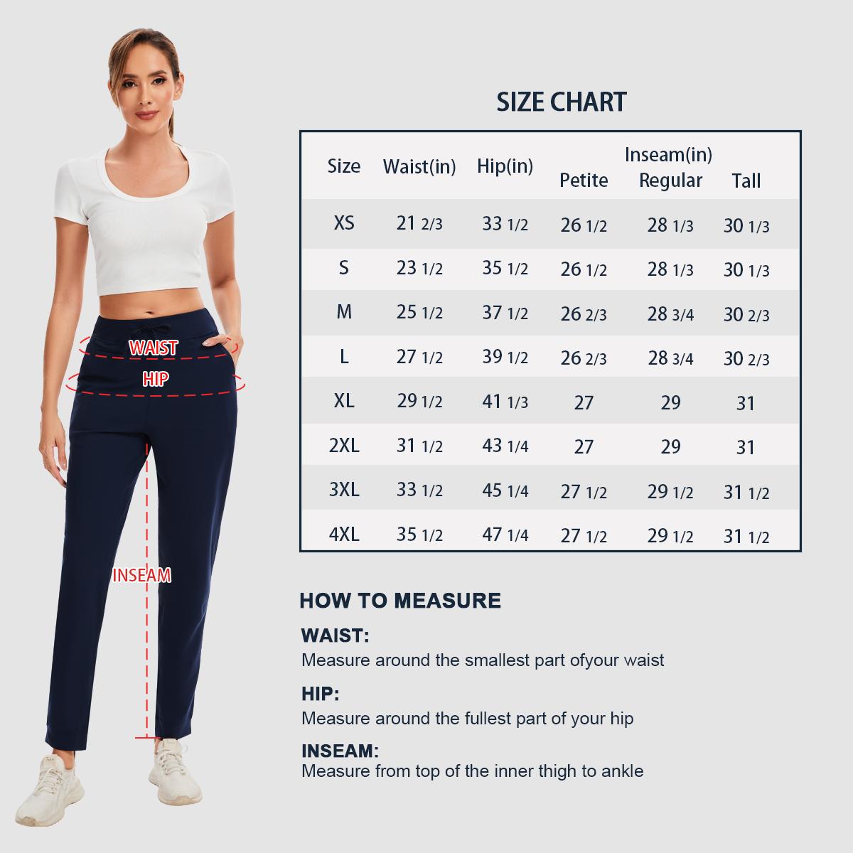 Kecols Women's Joggers Pants Tapered High Rise Sweatpants with 5 Pocket for Workout ,4-Way Stretch Fabric