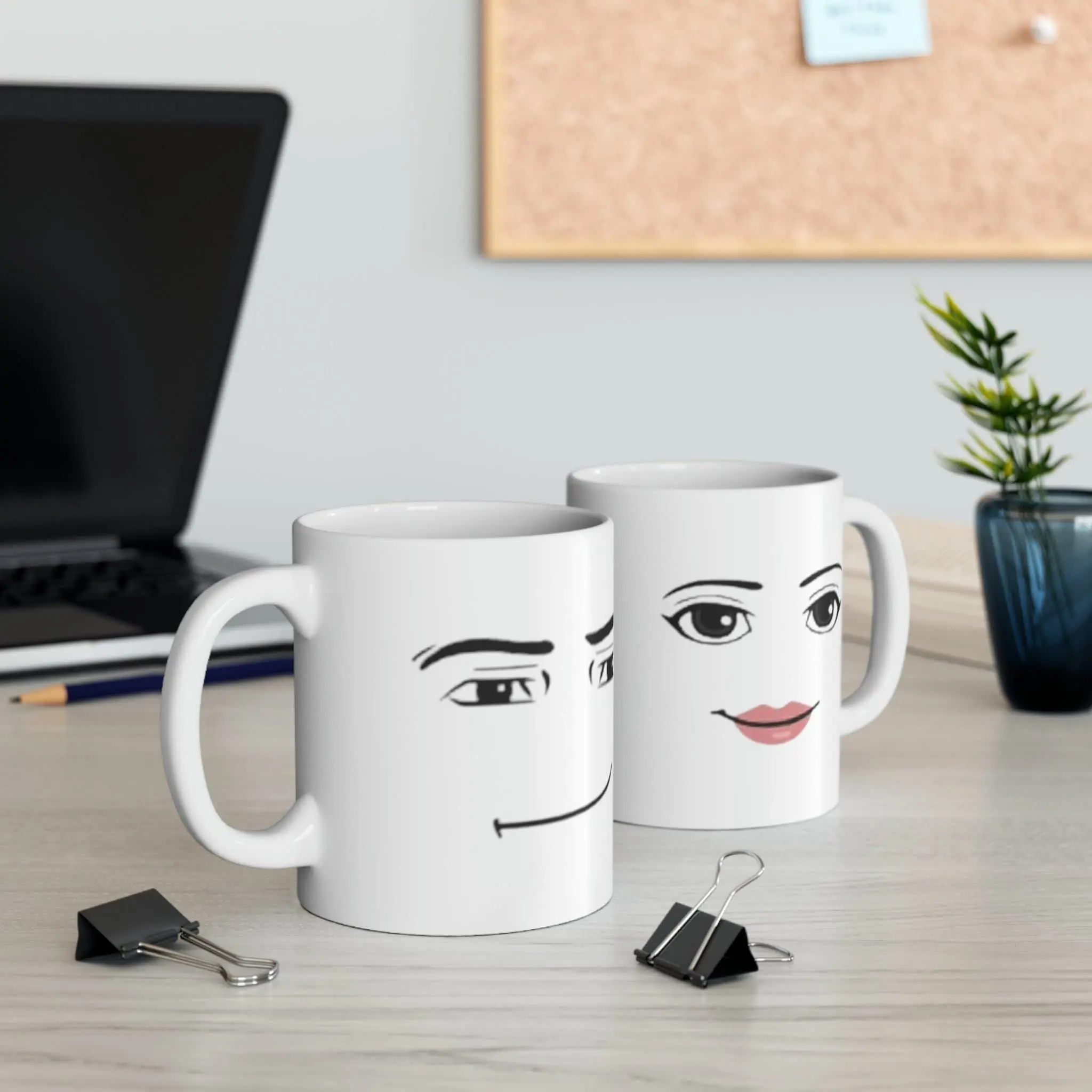 [Sale Up To 40% + Freeship] Funny Roblox Meme Mug (Both Faces), Ceramic Mug, 11oz
