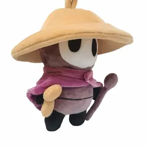 Sherma from Hollow Knight Silksong Adorable Plush Toy for Gamers & Collectors with Hat and Staff Desk Accessory kpop demon hunter theme doll Anime Figurine Set Display mannequin head Charm Stuffed Animal