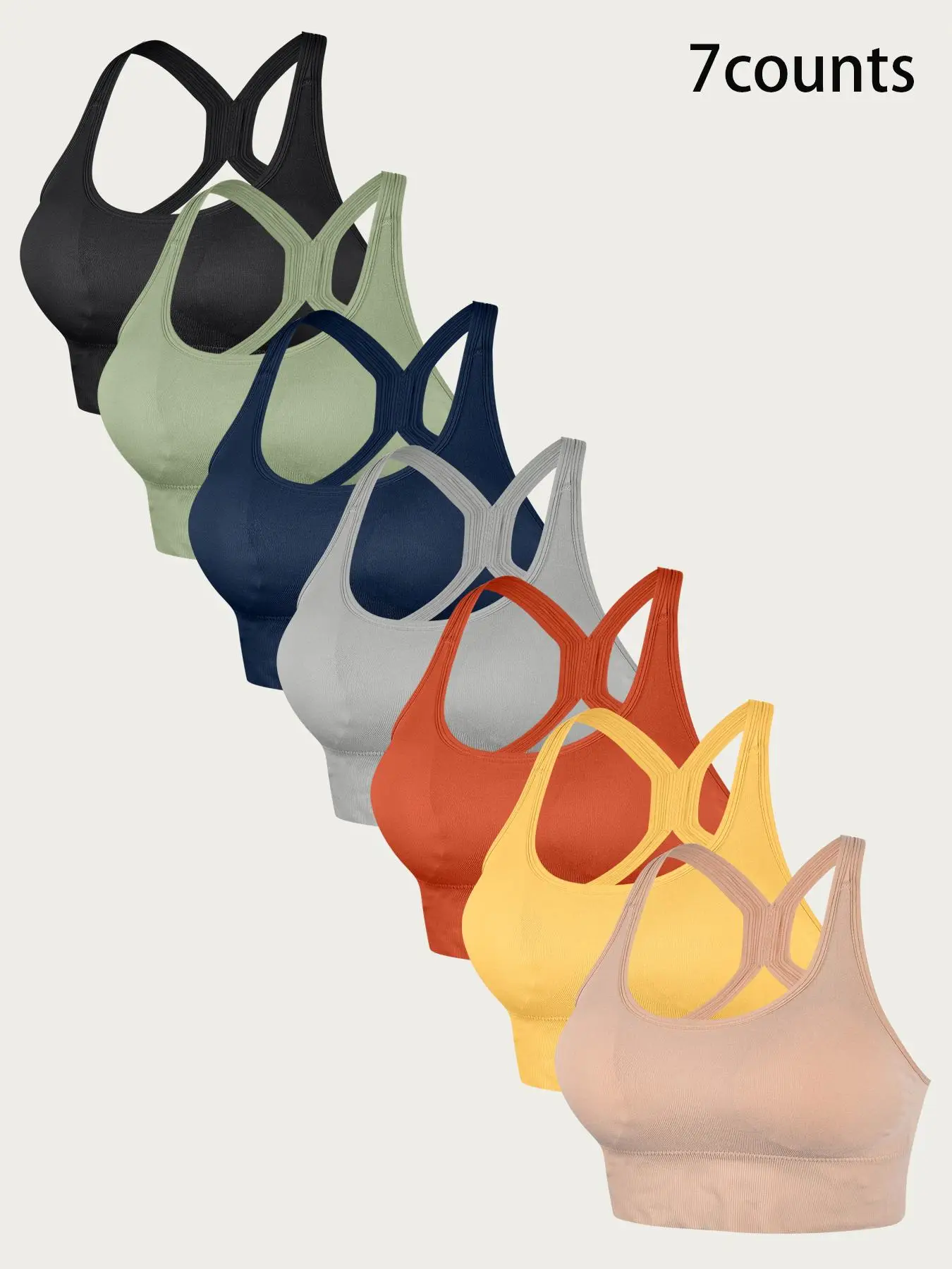 Women's Solid Wireless Bralette, Breathable Comfortable Backless Bra, Women's Lingerie for Daily Wear