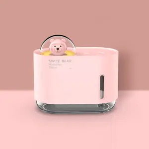 Cute Look 12cm Animal Shape USB-Corded Mini Humidifier - Desktop Bedroom Night Light, Home Moisturizing Ornament, Household Air Purifier Appliance