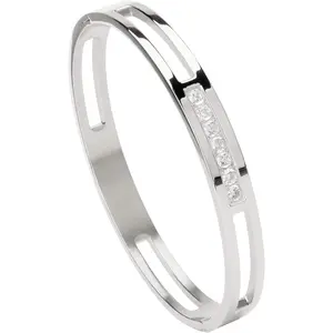 6/8mm Gold/ Color Bangle Hollow Stainless Steel with Rhinestone Bracelets sierra gates  men size 2  anklets women Sterling Silver Cross Necklace matching birthstone ring